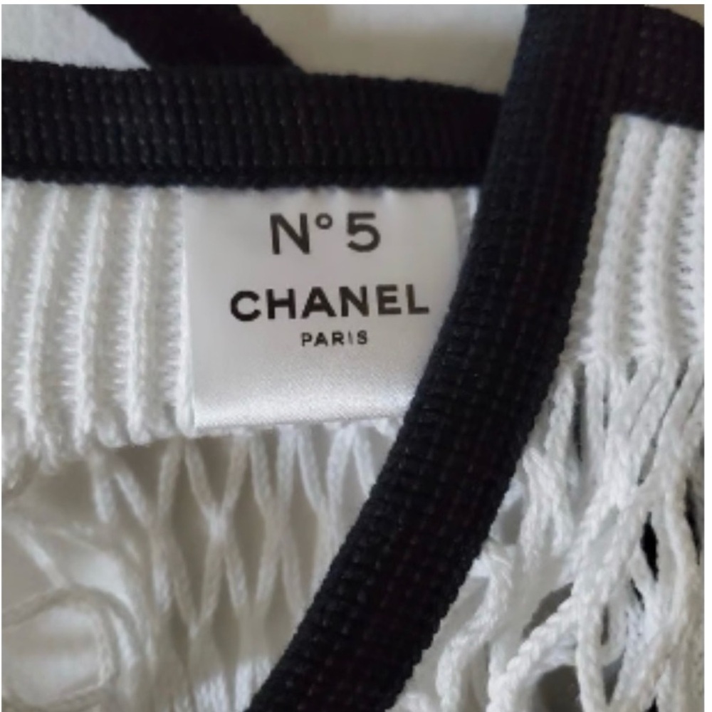 CHANEL factory N •5 mesh bag white black 100th Anniversary limited 2021 - Picture 5 of 6